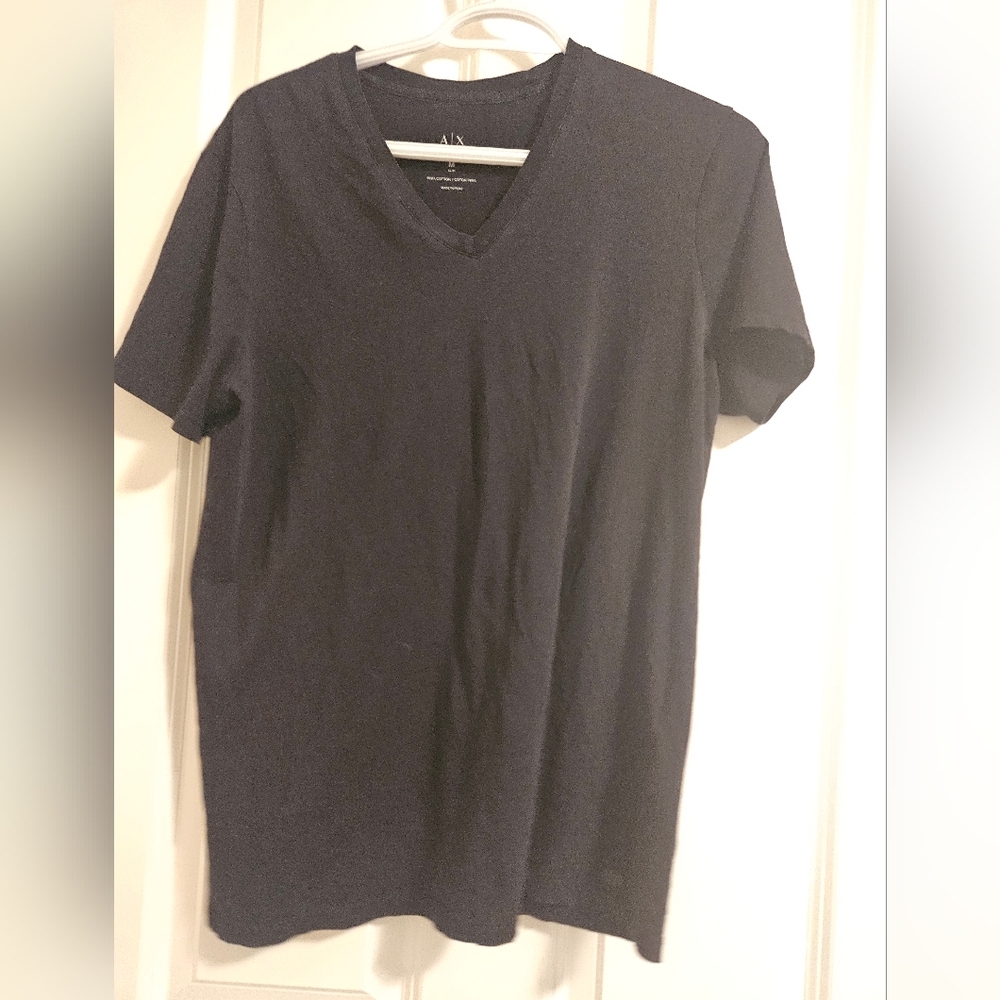 Armani exchange mens black t shirt